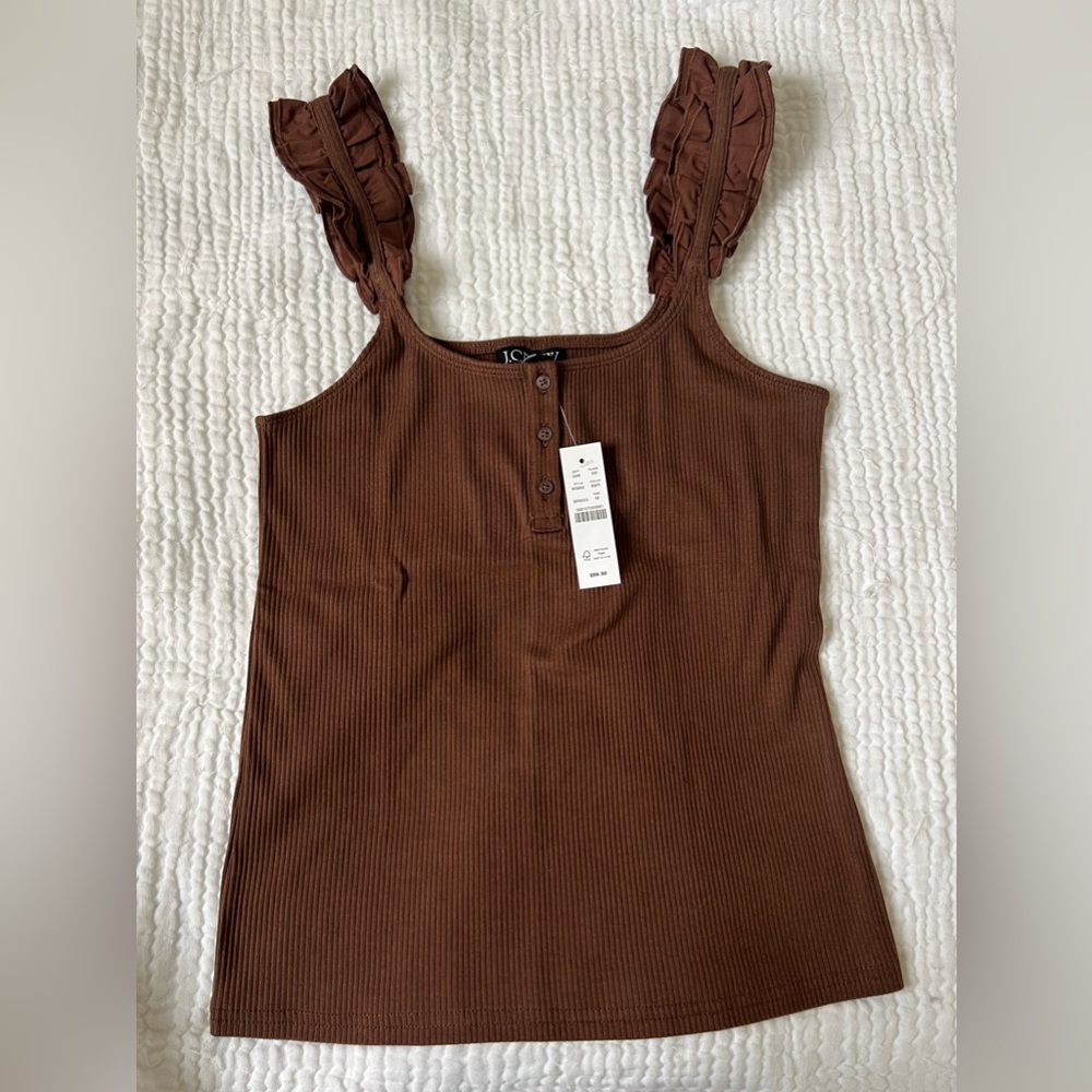 Brand New J Crew Tank top Size Medium 🤎✨